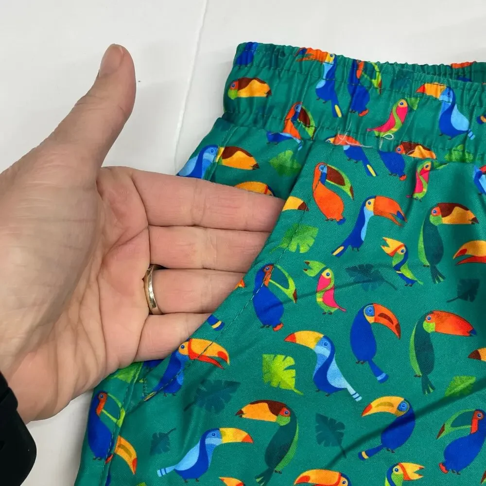 NWT Blue Quail Size 12M Toucan Swim Trunks